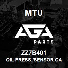 ZZ7B401 MTU Oil Press./Sensor Gauge | AGA Parts