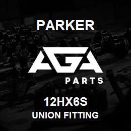 12HX6S Parker UNION FITTING | AGA Parts