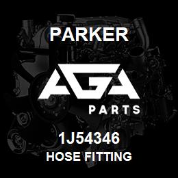 1J54346 Parker HOSE FITTING | AGA Parts