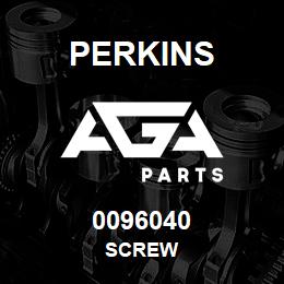 0096040 Perkins SCREW | AGA Parts