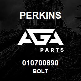 010700890 Perkins BOLT | AGA Parts