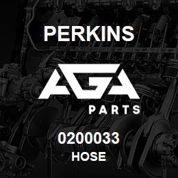 0200033 Perkins HOSE | AGA Parts