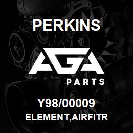 Y98/00009 Perkins ELEMENT,AIRFITR | AGA Parts