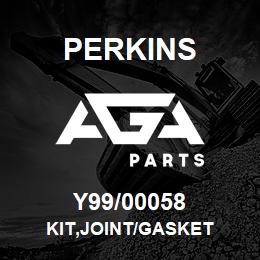 Y99/00058 Perkins KIT,JOINT/GASKET | AGA Parts