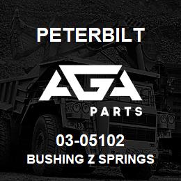 03-05102 Peterbilt BUSHING Z SPRINGS | AGA Parts