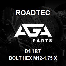 01187 Roadtec BOLT HEX M12-1.75 X 25 10.9 933 | AGA Parts