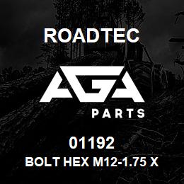 01192 Roadtec BOLT HEX M12-1.75 X 50 10.9 933 | AGA Parts