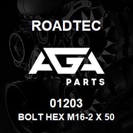 01203 Roadtec BOLT HEX M16-2 X 50 10.9 933 | AGA Parts