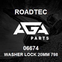 06674 Roadtec WASHER LOCK 20MM 7980 | AGA Parts