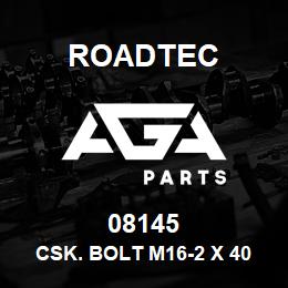 08145 Roadtec CSK. BOLT M16-2 X 40 8.8 7991 | AGA Parts