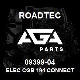 09399-04 Roadtec ELEC CGB 194 CONNECTOR 1/2" | AGA Parts