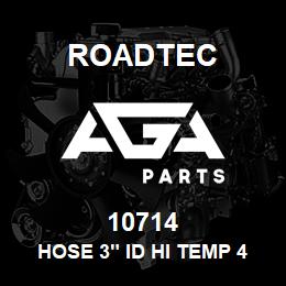 10714 Roadtec HOSE 3" ID HI TEMP 4 PLY RUBBER | AGA Parts