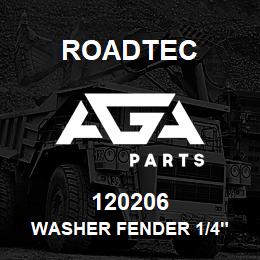 120206 Roadtec WASHER FENDER 1/4" | AGA Parts