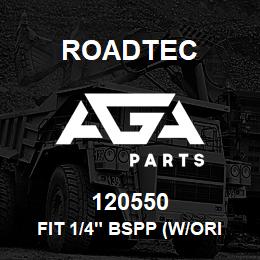 120550 Roadtec FIT 1/4" BSPP (W/ORING) X 6 JIC ST | AGA Parts