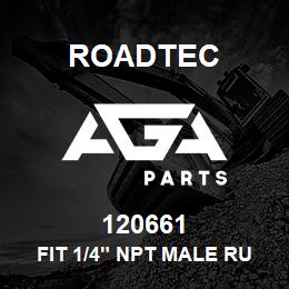 120661 Roadtec FIT 1/4" NPT MALE RUN TEE | AGA Parts
