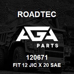 120671 Roadtec FIT 12 JIC X 20 SAE ST. | AGA Parts