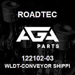 122102-03 Roadtec WLDT-CONVEYOR SHIPPING PIN | AGA Parts