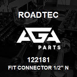 122181 Roadtec FIT CONNECTOR 1/2" NPT X 8 JIC SW | AGA Parts