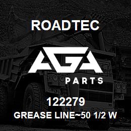 122279 Roadtec GREASE LINE~50 1/2 W/ 4JIC & 1/8NPT | AGA Parts