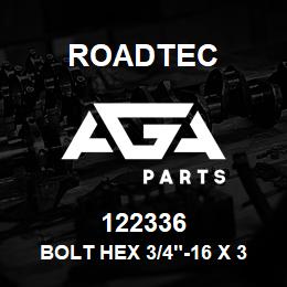 122336 Roadtec BOLT HEX 3/4"-16 X 3" GD.8 | AGA Parts