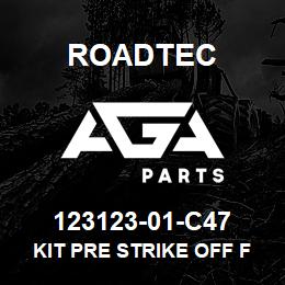123123-01-C47 Roadtec KIT PRE STRIKE OFF FOR 10 PAVER | AGA Parts
