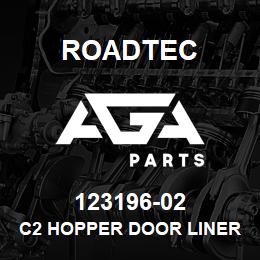 123196-02 Roadtec C2 HOPPER DOOR LINER WELDMENT | AGA Parts