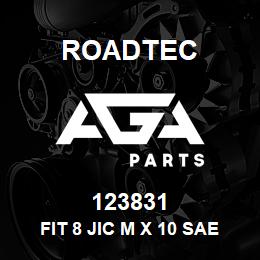 123831 Roadtec FIT 8 JIC M X 10 SAE 90 DEG | AGA Parts