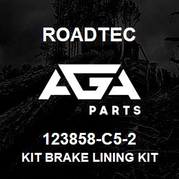 123858-C5-2 Roadtec KIT BRAKE LINING KIT | AGA Parts