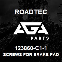 123860-C1-1 Roadtec SCREWS FOR BRAKE PAD | AGA Parts