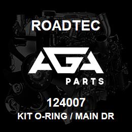 124007 Roadtec KIT O-RING / MAIN DRIVE PUMP PAVR | AGA Parts