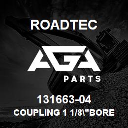 131663-04 Roadtec COUPLING 1 1/8"BORE 1/4" X 1/8" | AGA Parts