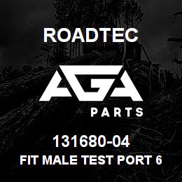 131680-04 Roadtec FIT MALE TEST PORT 6 JIC CONNECTOR | AGA Parts