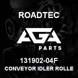 131902-04F Roadtec CONVEYOR IDLER ROLLER - FLAT | AGA Parts