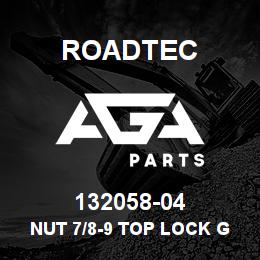 132058-04 Roadtec NUT 7/8-9 TOP LOCK GRADE 8 | AGA Parts