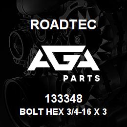 133348 Roadtec BOLT HEX 3/4-16 X 3 1/2 GD.8 | AGA Parts