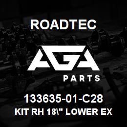 133635-01-C28 Roadtec KIT RH 18" LOWER EXT. SCREED PLATE | AGA Parts