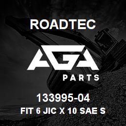 133995-04 Roadtec FIT 6 JIC X 10 SAE STR. | AGA Parts