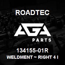 134155-01R Roadtec WELDMENT ~ RIGHT 4 INNER STRIKE OFF | AGA Parts