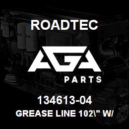 134613-04 Roadtec GREASE LINE 102" W/ 4 JIC SW. | AGA Parts