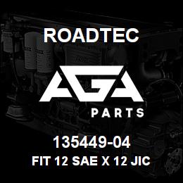 135449-04 Roadtec FIT 12 SAE X 12 JIC FEM. SWVL. | AGA Parts