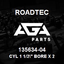135634-04 Roadtec CYL 1 1/2" BORE X 21" STROKE | AGA Parts