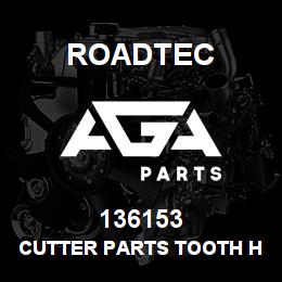 136153 Roadtec CUTTER PARTS TOOTH HOLDER BASE | AGA Parts