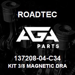 137208-04-C34 Roadtec KIT 3/8 MAGNETIC DRAIN PLUG | AGA Parts