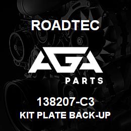 138207-C3 Roadtec KIT PLATE BACK-UP | AGA Parts