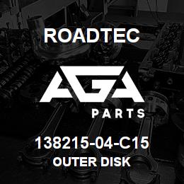 138215-04-C15 Roadtec OUTER DISK | AGA Parts