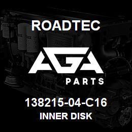 138215-04-C16 Roadtec INNER DISK | AGA Parts