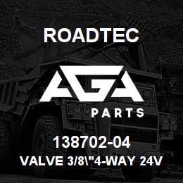 138702-04 Roadtec VALVE 3/8"4-WAY 24V PINS SP.SPOOL | AGA Parts