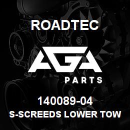 140089-04 Roadtec S-SCREEDS LOWER TOW ARM PIN | AGA Parts
