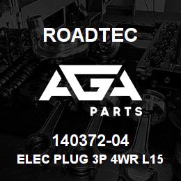 140372-04 Roadtec ELEC PLUG 3P 4WR L15-20 20A 250V | AGA Parts