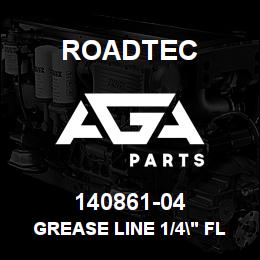 140861-04 Roadtec GREASE LINE 1/4" FLEX LINE X 75" | AGA Parts